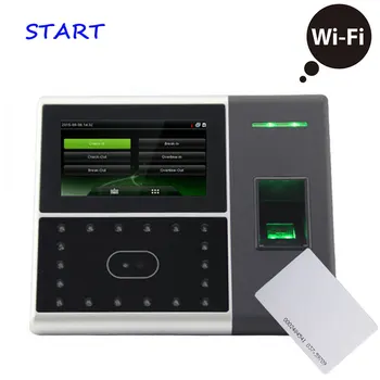 

Biometric face recognition and time clock access control machine iFace702 RFID/EM Card time attendance Support WiFi function