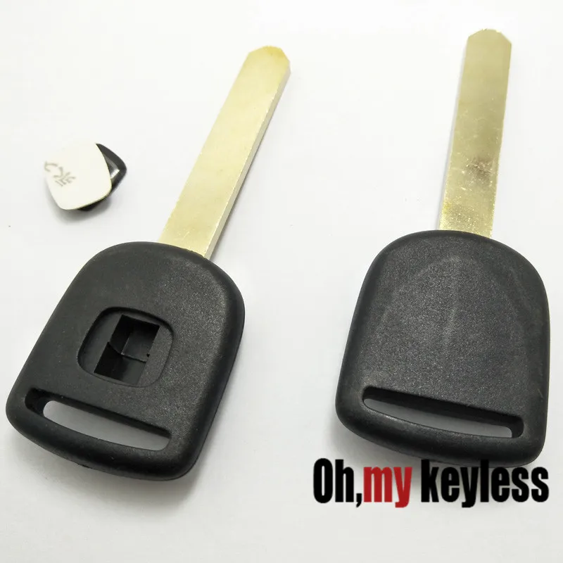 Replacement Key Case For Honda Accrod Fit City Jade Transponder Chip 