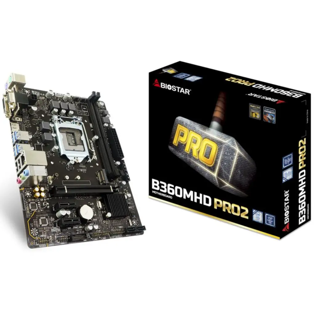 Full new Biostar B360MHD PRO2 socket 1151 DDR4 Micro-ATX motherboard support 8th generation processor