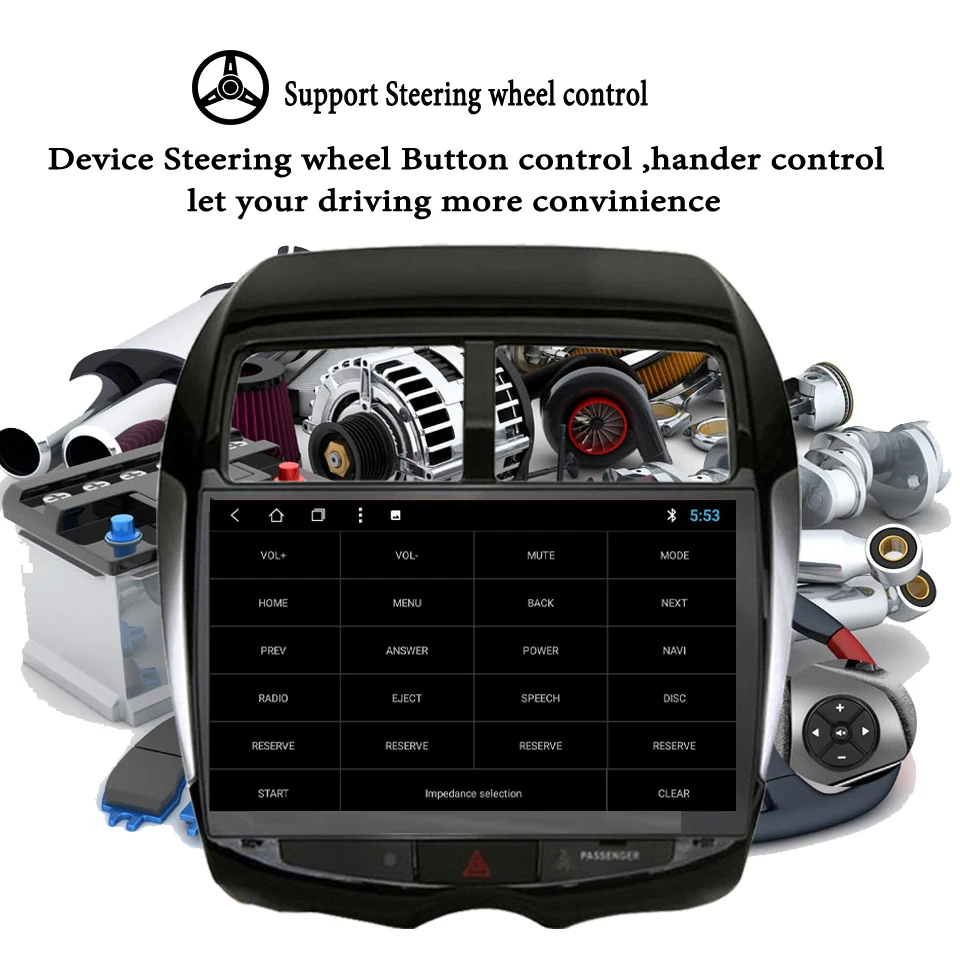 10 "6 + 128G 2.5D IPS Android 0 автомобильный DVD мультимедийный плеер GPS для Mitsubishi ASX 2010 2012 2014