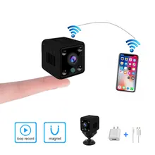 720P Мини Wifi камера беспроводная Встроенная батарея Обнаружение движения ночное видение камера безопасности Full HD петля домашняя Видео IP камера