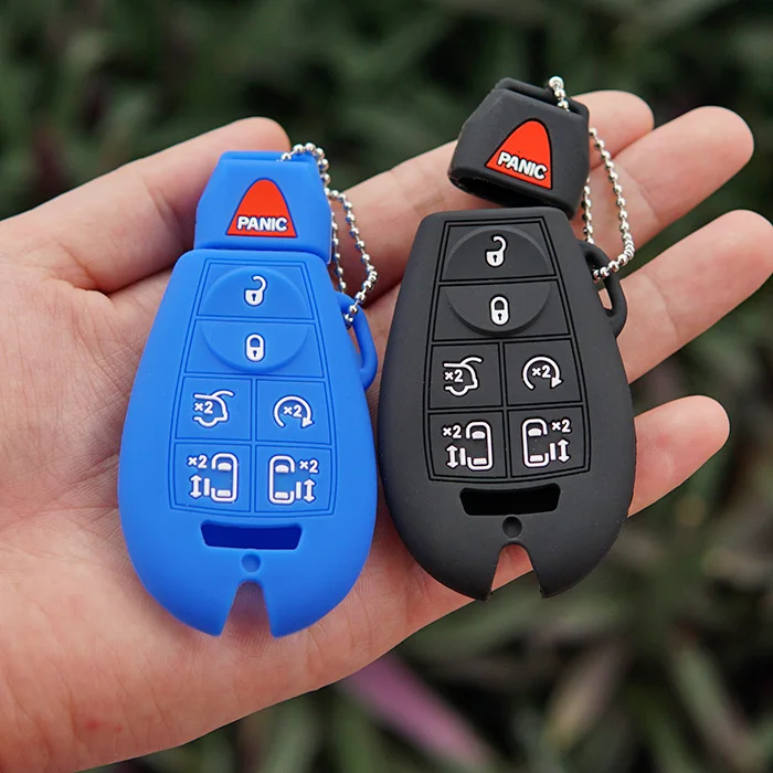 key fob dodge jeep rubber case protect town country silicone chrysler caravan grand commander remote