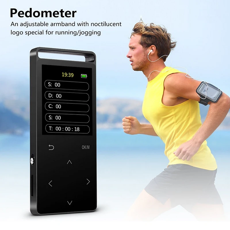 Радио 16 Гб MP3 плеер Bluetooth Цифровая музыка мини портативный аудио с fm радио