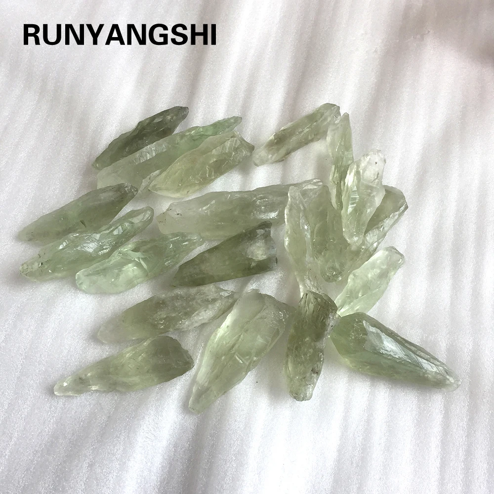 

Natural green crystal stone quartz gravel rough energy Rock Raw Gem stone Mineral Fish Tank Bonsai Decoration craft