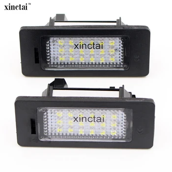 

2PCS Xenon White 18 SMD Error Free LED License Plate Light for bmw E70 X5 E71 E72 X6 E39 E60 E61 E82 E90 E93