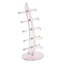 Fashion Acrylic 5 Pairs Sunglasses Glasses Show Rack Counter Display Stand Holder Clear Sale KQS