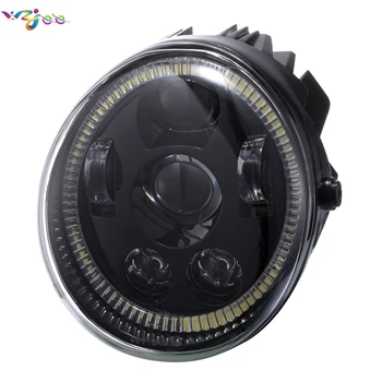 

wzjoo LED Vrod Motorcycle Headlight with Halo Ring Daytime Running Light Headlamp For V Rod VROD VRSCA VRSC