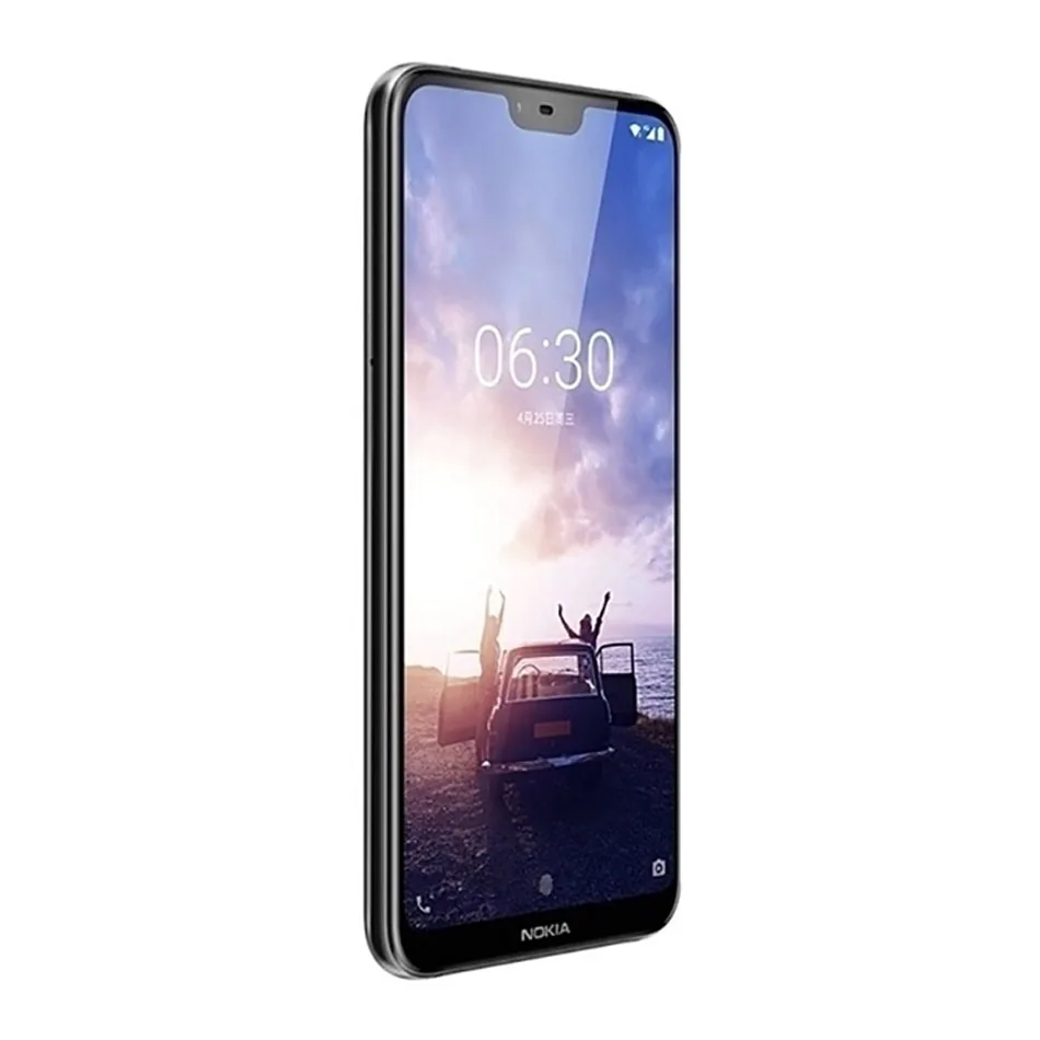 Мобильный телефон Nokia 6,1 Plus с глобальной версией, 4G LTE, 5,8 дюймов, Восьмиядерный процессор Snapdragon 636, 4 Гб ОЗУ, 64 Гб ПЗУ, 16 МП, отпечаток пальца, Android телефон