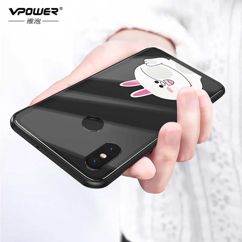 Чехол для Xiaomi Mi 8 mi8 с мультяшным рисунком из закаленного стекла взрывозащищенный