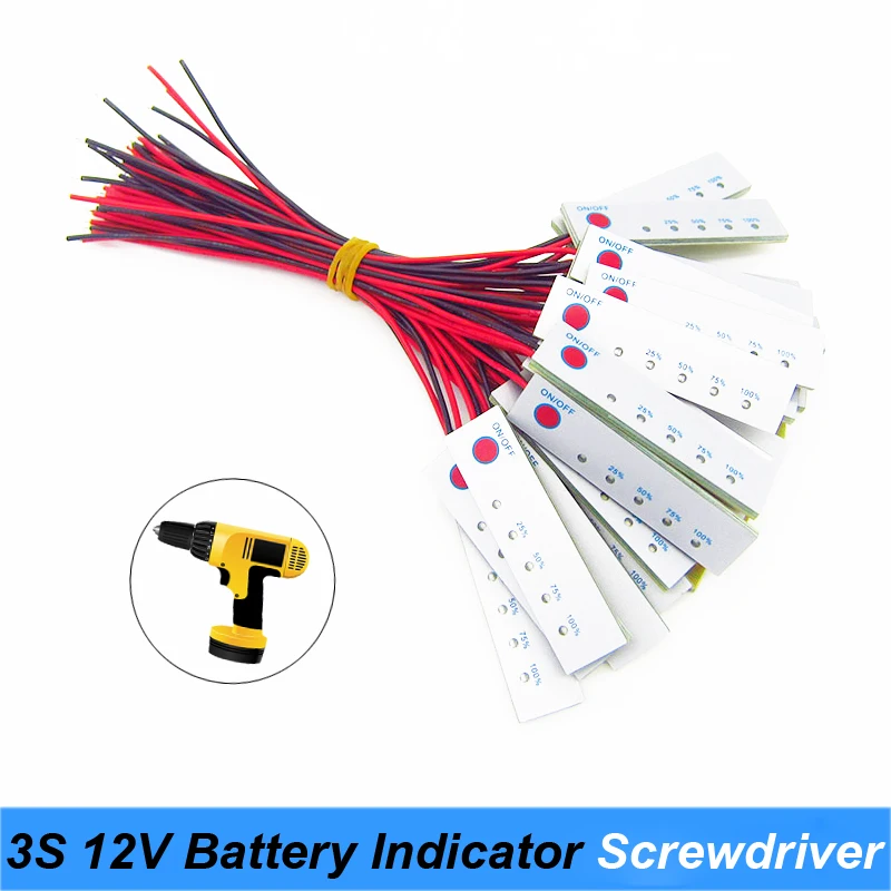 Screwdriver 12V Lithium Battery Capacity Tester Panel Electric Power Display Indicator Board batteries for screwdriver USE JY28