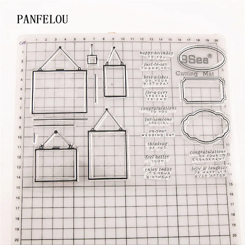 PANFELOU заметка доска штампы прозрачный силиконовый прорезиненный прозрачные штампы мультфильм для скрапбукинга/DIY Рождественский свадебный альбом
