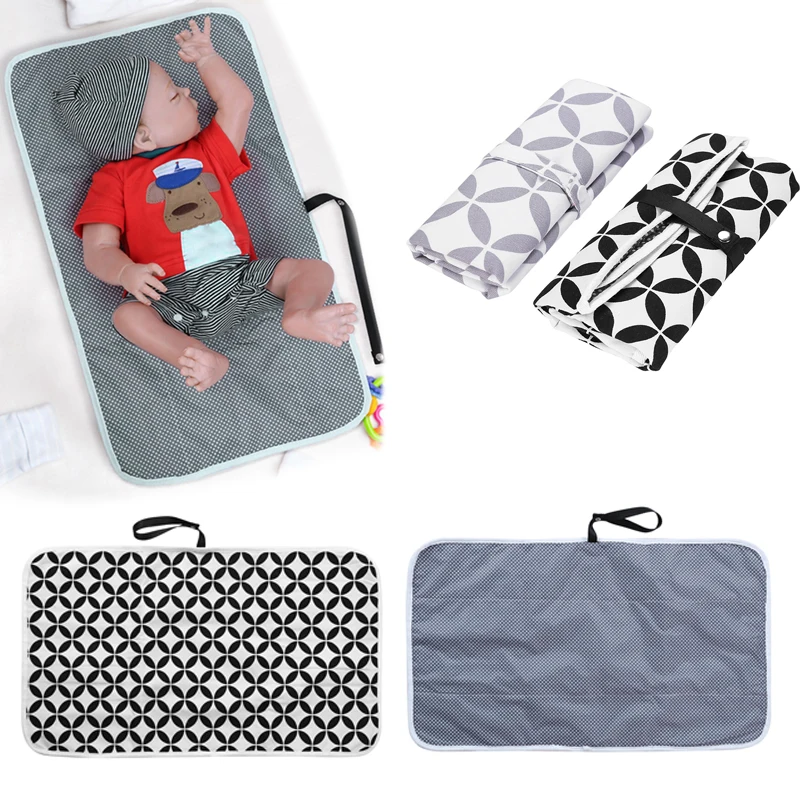 

Baby Nappy Changing Pad Print Cotton Waterproof Ecologic Diaper Portable Foldable Travel Mat Baby Nappy Changing Pad