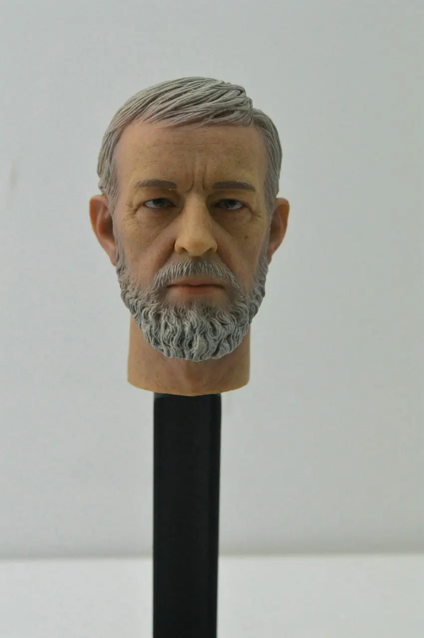 

Custom Obi-Wan Kenobi 1/6 Head Sculpt for Hot Toys Star Wars Body Luke DX07
