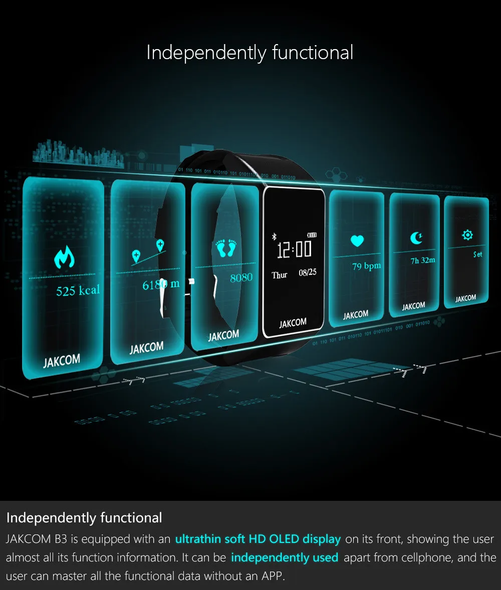 Jakcom B3 смарт-браслет Лидер продаж в виде браслетов, как смарт-браслет ip68 radiance a3 smartwatch pulsera presion arterial