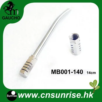 

200Pcs/Lot Short Curved Yerba Mate Bombilla Straw With Removable Hexagonal Bronze Filter Con Tazza Tableware Hot Sale MB001-140