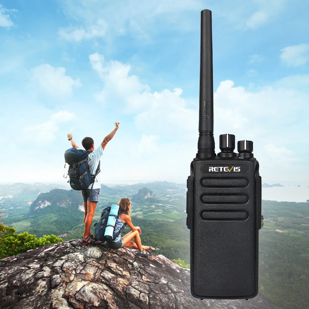 

Retevis RT81 10W DMR Radio Walkie Talkie Digital/Analog IP67 Waterproof UHF VOX Encrytion Portable Two Way Radio Communicator