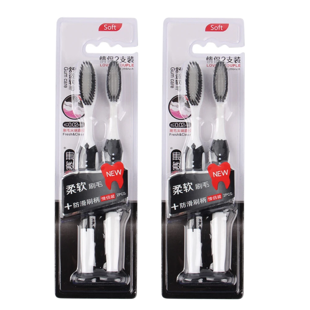 

4Pc Nano Toothbrush Eco Friendly Tooth Brush Teeth Whitening Nanotechnology Medium Soft Bristle Brush Teeth