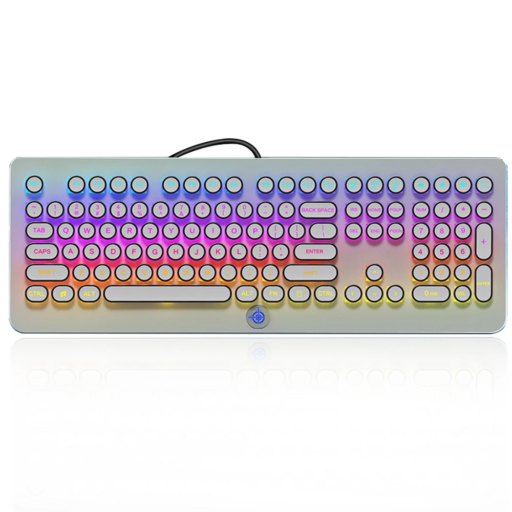 Magic Refiner MK9 Высококачественная панк клавиатура Проводная RGB тыловая подсветка эффект игровая клавиатура Все клавиши не спешат для ПК