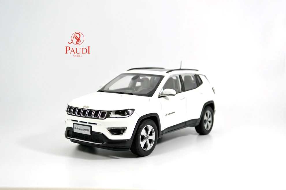 

1/18 1:18 Scale Jeep Compass 2017 White Static Simulation Diecast Alloy Model Car