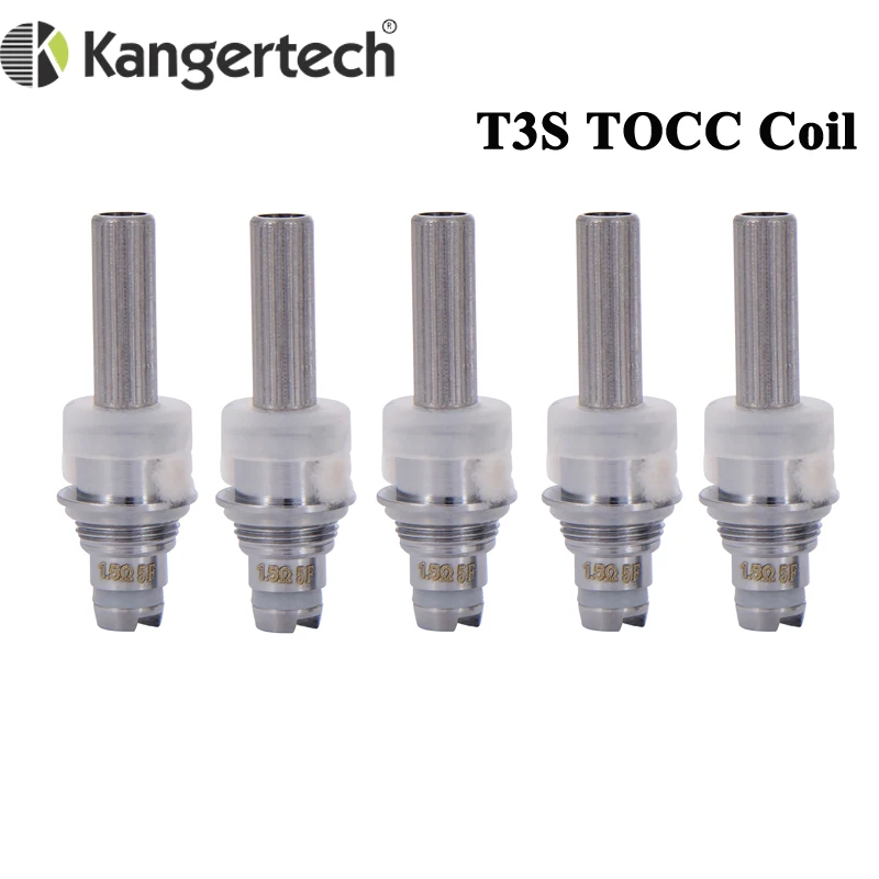 

10pcs/lot New Kangertech TOCC Japanese Cotton T3S MT3S Coils Head 1.5ohm/1.8ohm/2.2ohm/2.5ohm For Kangertech T3S MT3S Atomizer