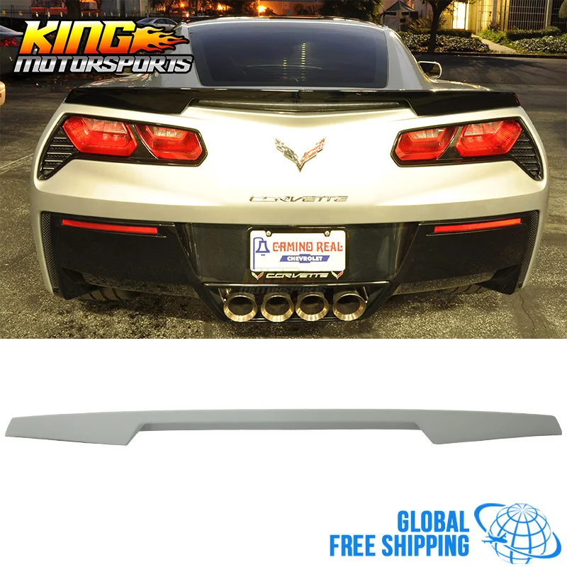 

For 14-16 15 Chevrolet Corvette C7 Trunk Spoiler - Unpainted ABS Global Free Shipping Worldwide