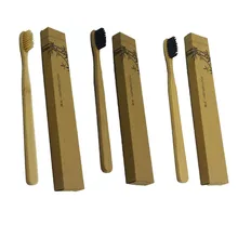 New Arrived Bamboo Handle Toothbrush Nylon/Sharpen Wire Bristles Toothbrushes for Home Hotel For Adults