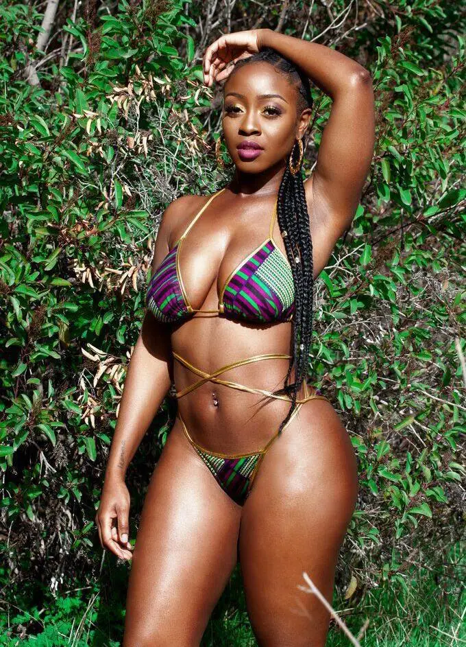 Ladies Bikini Set Bronzing Swim Suite Strap Trendy High Waist Push Up Bathing Suit Mayo