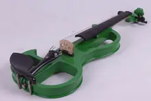 4/4 New 4 string Electric Acoustic Violin Solid Wood Nice Sound White Blue Black green pickup