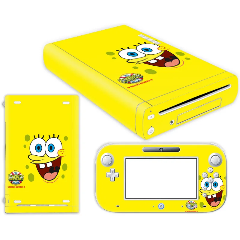 

For W ii U Console Cover with Remotes Con4roller Skins For Nintend w ii u sticker for w ii u skin---0500