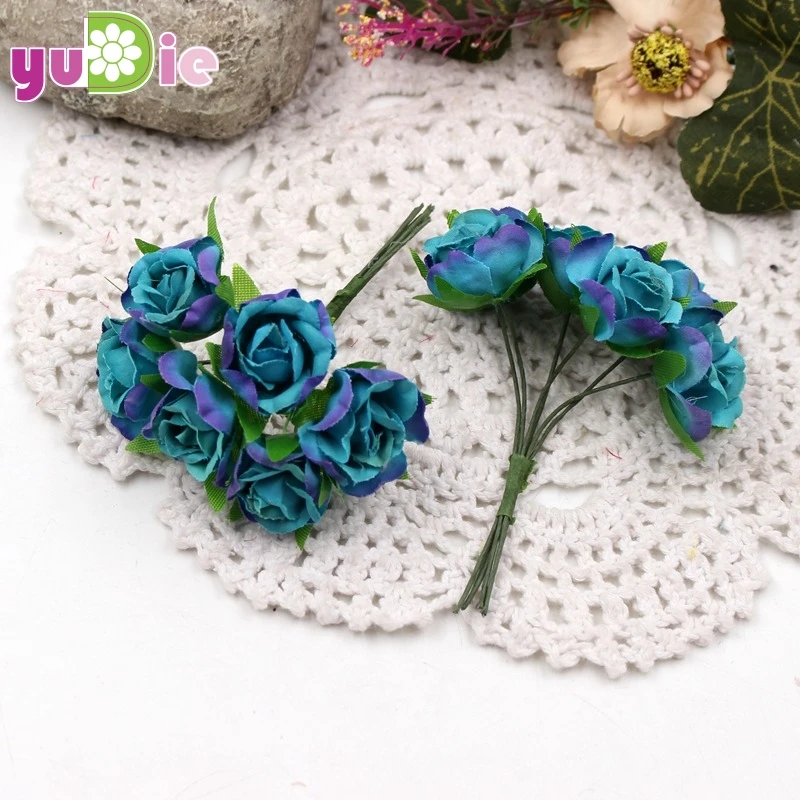 6pcs/lot Mini-silk Rose Bouquet Artificial Flower For Wedding Decoration House Flores Wedding Costume Hat DIY Accessories 6pcs/lot Mini-silk Rose Bouquet Artificial Flower For Wedding Decoration House Flores Wedding Costume Hat DIY Accessories
