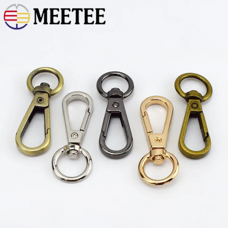 Meetee 10/30 шт 3 5 см металлический крючок для сумки пряжка брелок застежки собачий