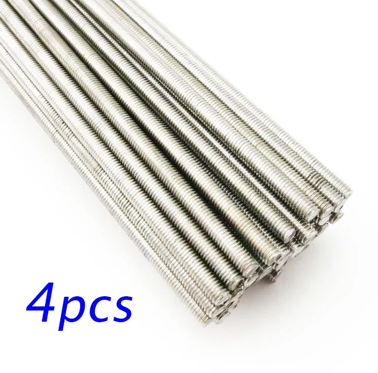 

4PCS M2/2.5/3/4 Full Screw Threaded Stainless Steel Rod Length 250mm Rods For DIY Model Spare Parts 2mm 2.5mm 3mm 4mm Thread Rod