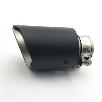 

ONE PC 8 size IN 51mm 2'' in OD 89mm 3.5in Universal Car Carbon Fiber Exhaust End Pipes Free Shipping