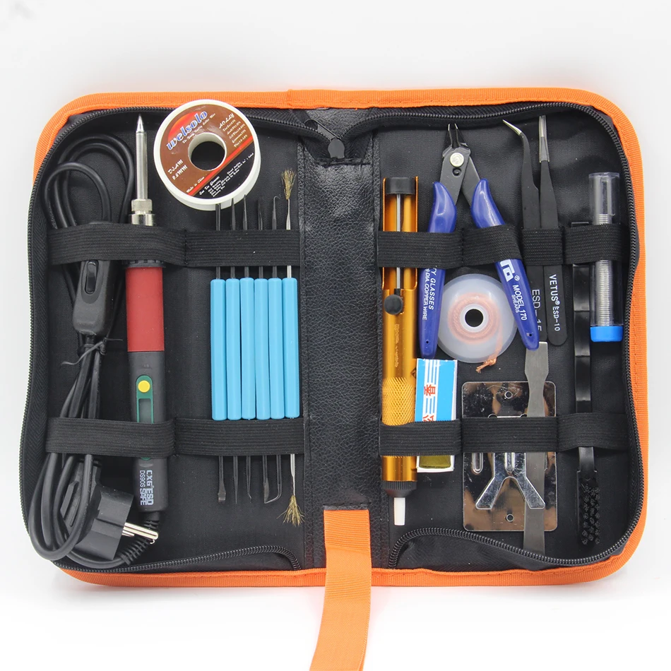 

CXG DS90S 220V / 90W EU high quality soldering iron digital display soldering station scorpion rosin multi-function kit