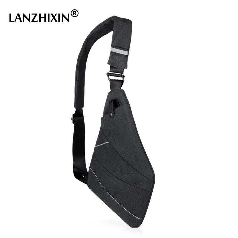 

LANZHIXIN Anti-theft Messenger Chest Bag Men Fashion Oxford Single Shoulder Bags Waterproof Crossbody Bags Men Casual Travel Bag