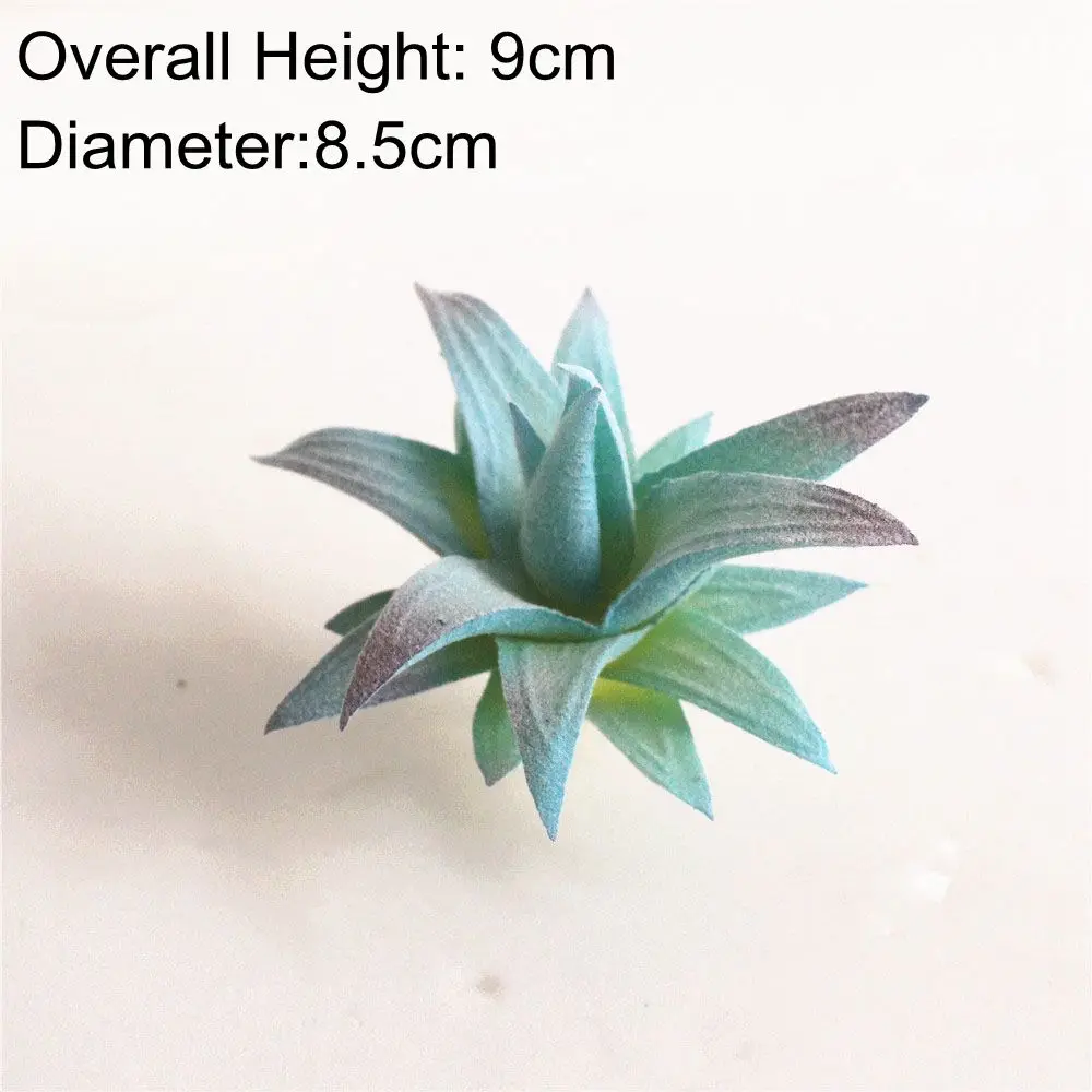 Artificial Blue Flocking Succulents Plants Home Garden Decoration Desktop Bonsai DIY Wedding Plants Wall Plante Artificielle - Цвет: Xiao Zui Lu Hui