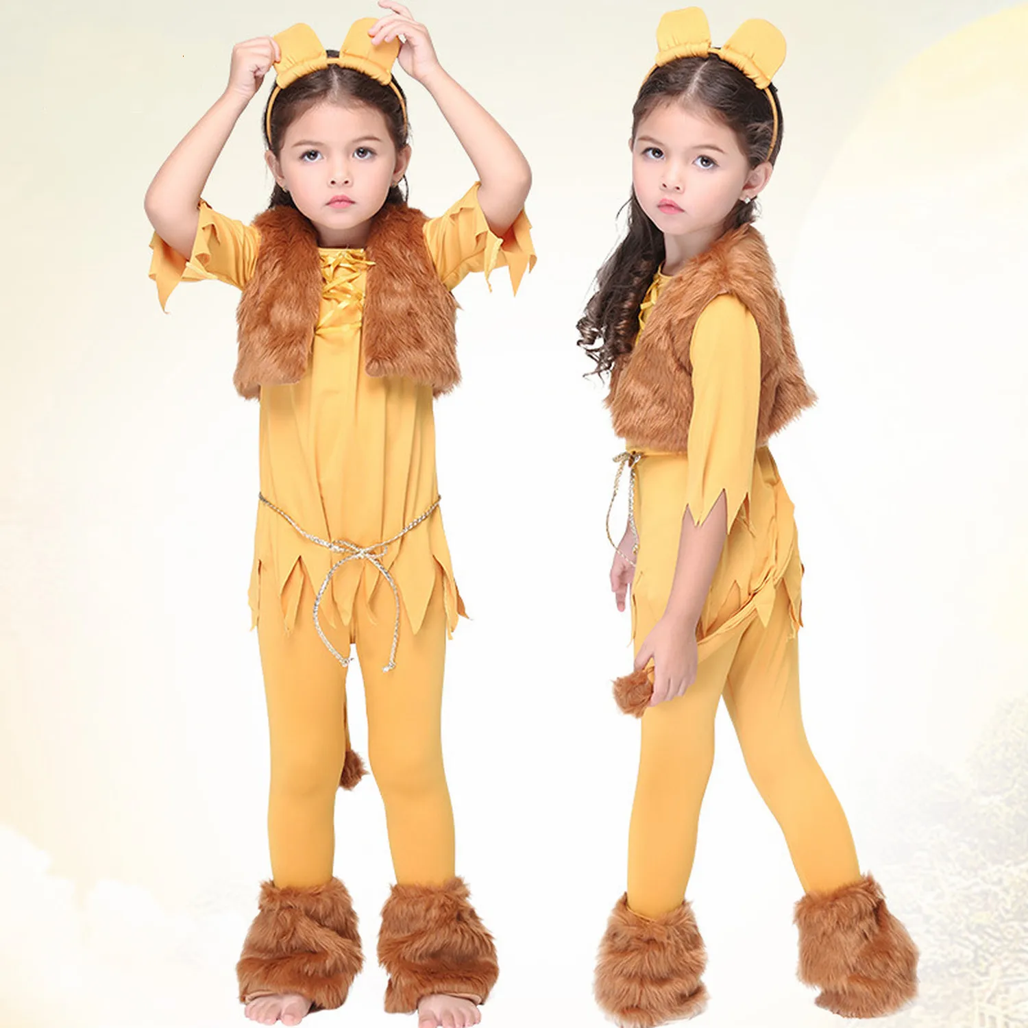 

Lion Cosplay for Kids Halloween Costumes Childrens Sets Girls Dance Party Fancy Show Performance Costume Animal Cosplay Clothes