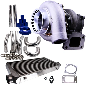 

GT3582 Turbo Turbocharger 600HP Turbine + 600 x 300 x 76 Intercooler Pipe Tube Kit Supercharger w/gaskets