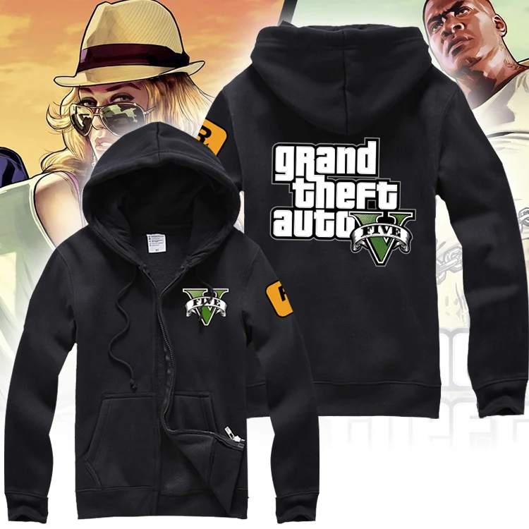  [STOCK] 2018 Game PUBG Grand Theft Auto COATS&JACKETS Spring Cosplay Costume Unisex S-2XL For Hallo