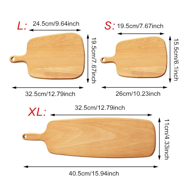 1 шт. экологичные; деревянные разделочная доска прямоугольник изысканной разделочную доску с ручкой Пособия по кулинарии Кухня гаджеты аксессуары поставок Товары
