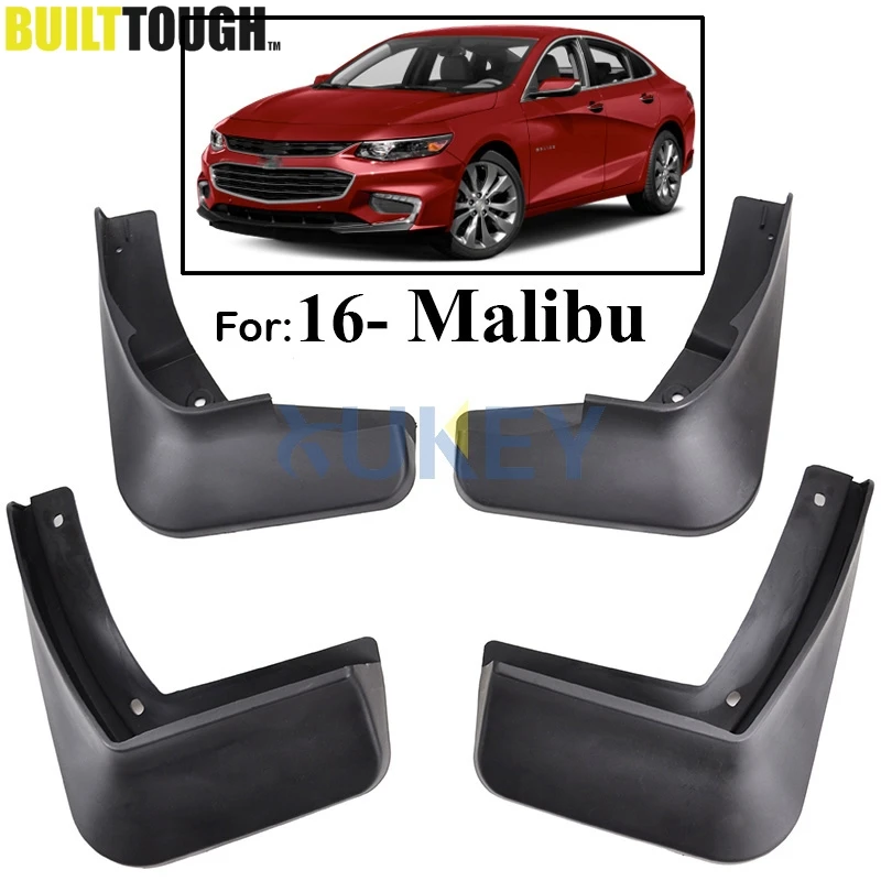

Set Molded Mud Flaps For Chevrolet Malibu 2016 2017 2018 2019 Mudflaps Splash Guards Front Rear Mud Flap Mudguards Fender Kit