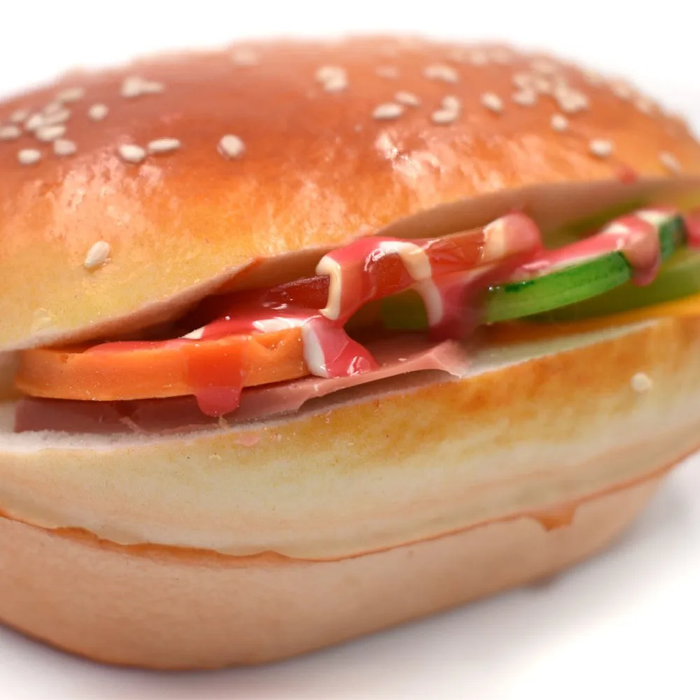 2 шт. креативный Искусственный Имитация гамбургер искусственная обеденный стол