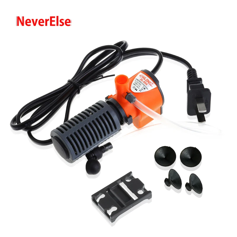 

Small Aquarium Filter Pump Submersible Add Air Oxygen 2W 3W 5W with Filter Sponge Rain Spray Fish Tank Filter Water Circulation