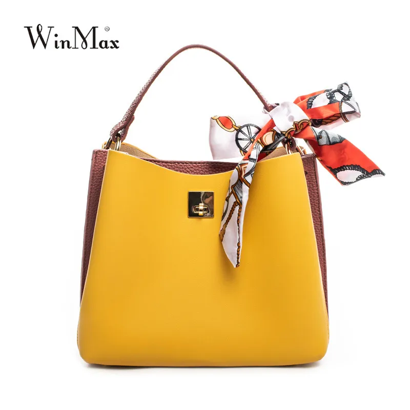 

2018 Women PU Leather Shoulder Bag Spring Summer Ribbon Bucket Handbag Female Fashion Bolsa Ladies Tote Crossbody Bags for Girls