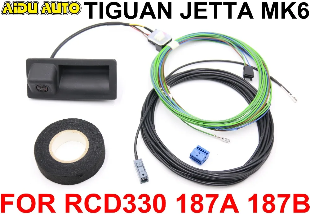 RCD330 Plus 187A 187B MIB 2 Радио ручка багажника камера заднего вида комплект низкой камеры