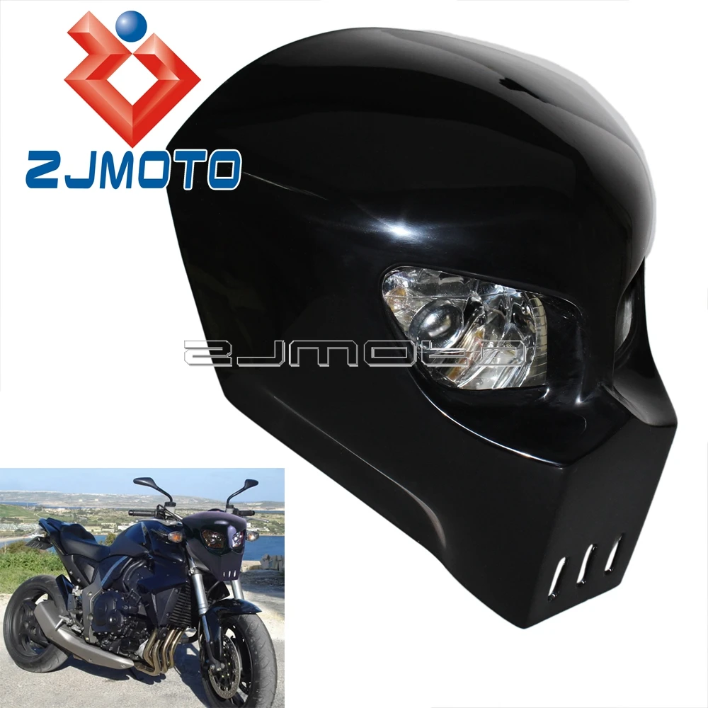 Универсальный налобный фонарь для мотоцикла на заказ 12 В с черепом Honda Yamaha Suzuki