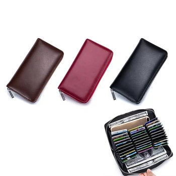 

1PCS PU Leather Men Business Card Holder Women Credit Card Case Bank/ID Card Bag High Quality Luxury Wallet 3Colors