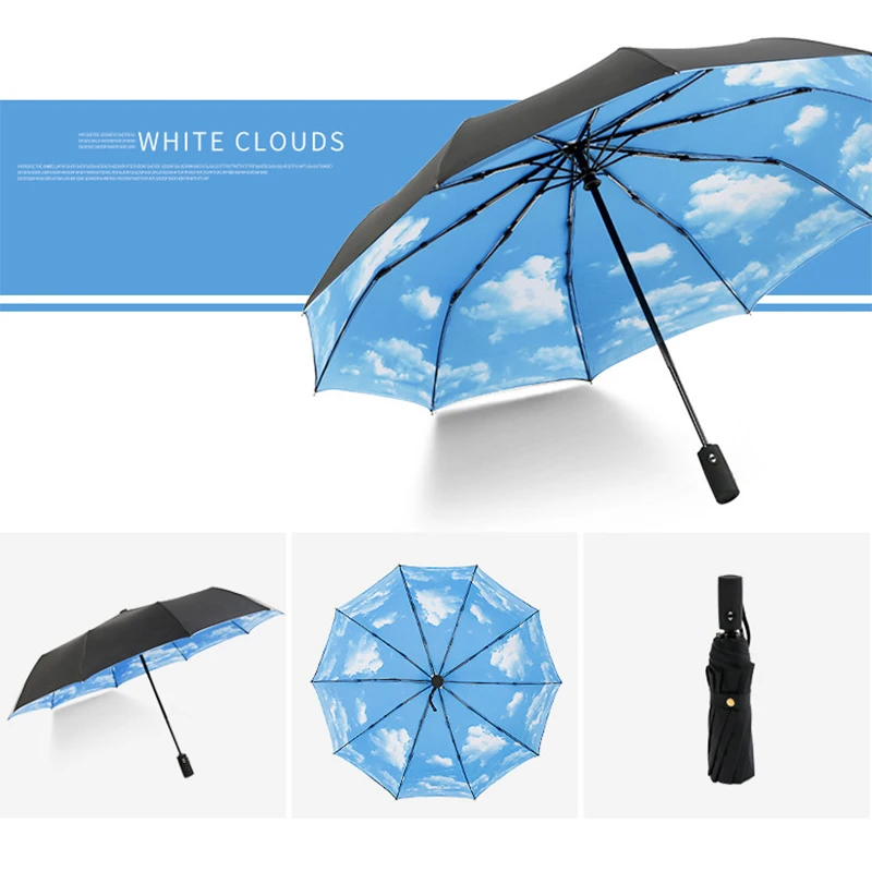

New style Automatic Umbrella Fold Wind proof Creative Business Fashion ultraviolet-proof Man Ma'am Sunshade Large Umbrella