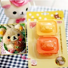 100 компл./лот Костюм-двойка Rilakkuma легко нести Суши Яйцо риса формы Плесень riccreble мороженого легко Применение