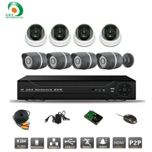 8ch CCTV System Sony 700TVL Dome&bullet IR Cameras Security Video System Network P2P Cloud HDMI D1 DVR Recorder CCTV kit Syste